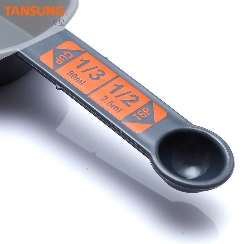 4PCS Multifunction Measuring Spoons and Measuring Cups Scoop with Scale for Coffee Making Kitchen Baking Measuring Kitchen Tool Peaceful Pleasures Health and Wellness