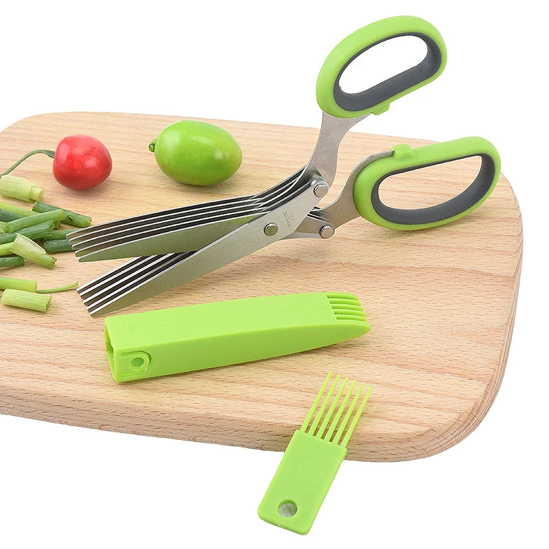 5-Layer Herb & Scallion Scissors | Stainless Steel Shears