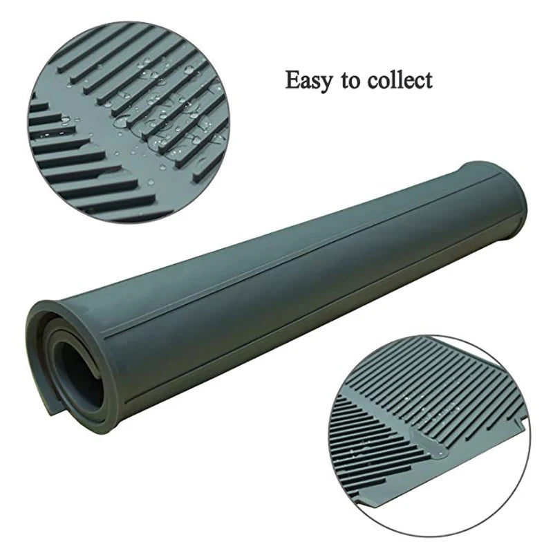 4pcs/set Dish Drying Mat Heat Resistant Non-slip Tray Silicone Tableware Dishwaser Pad Dinnerware Table Mat Placemat 39*25cm Peaceful Pleasures Health and Wellness