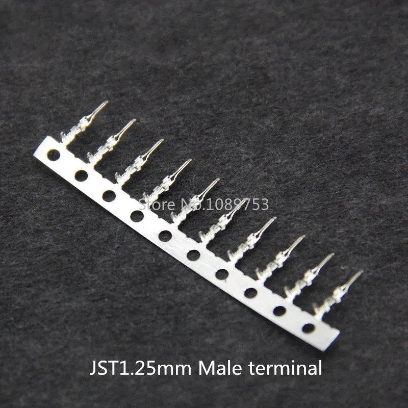 100pcs Line Pressing Terminal Reed XH2.54 PH2.0 CH3.96 VH3.96 KF2510 Dupont SM ZH1.5 JST1.25 SH1.0 Strip Metal Needle Peaceful Pleasures Health and Wellness JST1.25mm Male