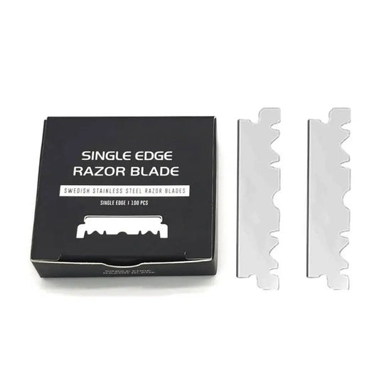 100-Pack Single Edge Stainless Steel Razor Blades for Men Razor Blades Oasis Select belgium