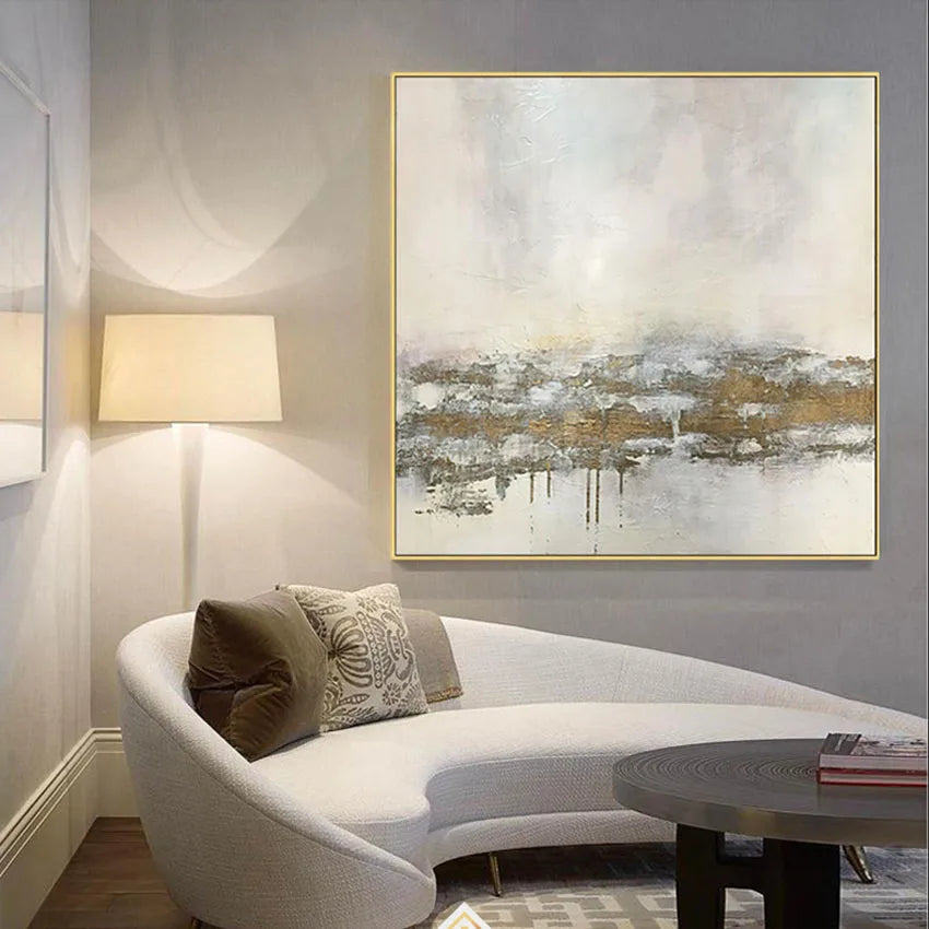 Frameless Handmade Canvas Oil Painting Modern Popular Acrylic Pigment Abstract Poster For Homes And Hotels Wall Art Decoration Peaceful Pleasures Health and Wellness