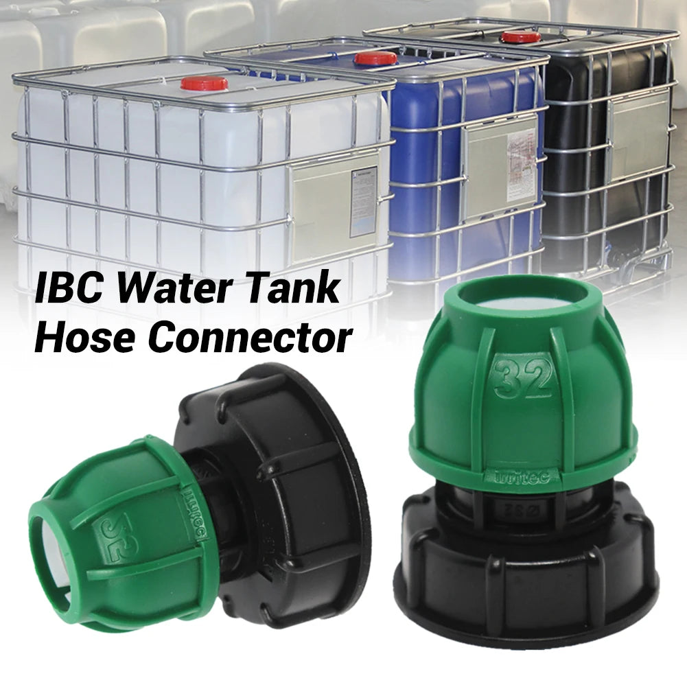 1000L IBC Tank Adapter Plastic IBC Tote Tank Connector Fitting Ton Barrel Accessories Black Peaceful Pleasures Health and Wellness