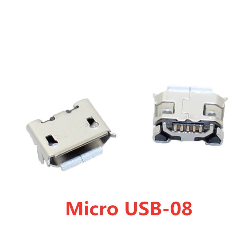 10pcs/Lot Micro USB 5 Pin SMT Socket Connector Type B Female Placement SMD DIP USB Charging Connectors Peaceful Pleasures Health and Wellness micro usb-8 10PCS