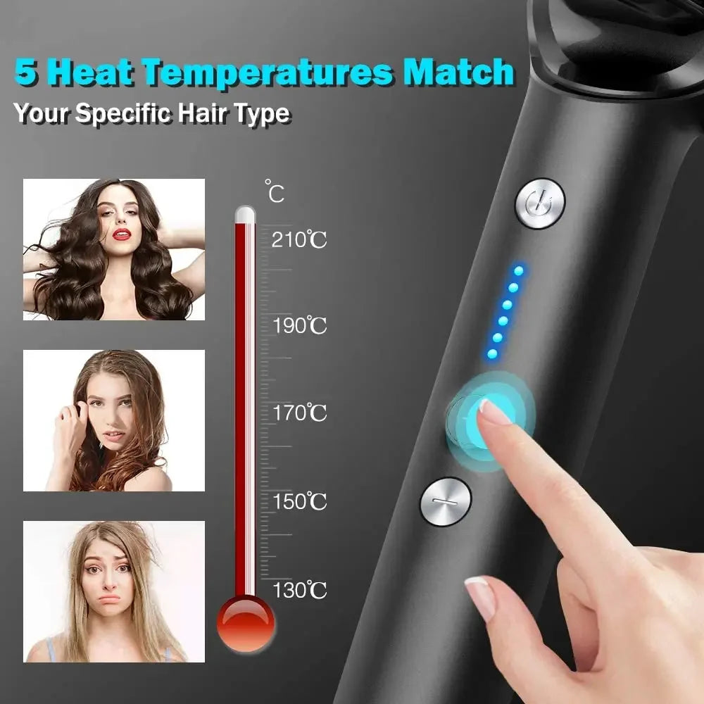 Hair Straightener Brush Hot Comb Ionic Straightening Brush with Anti Scald Fast Ceramic Heating Portable Hot Straightening Comb Peaceful Pleasures Health and Wellness