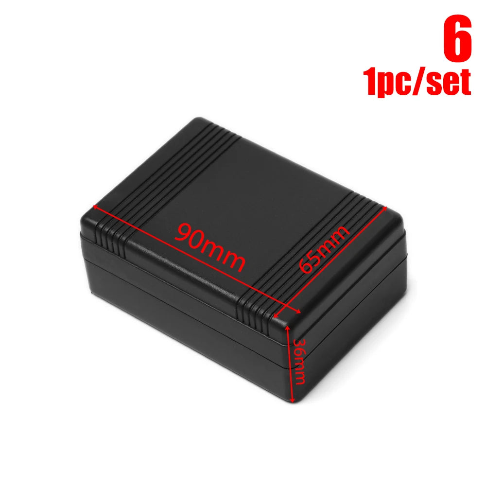 Waterproof ABS Plastic Project Box | Black Electronic Enclosure