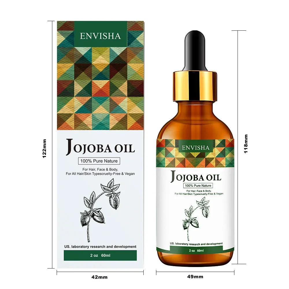 ENVISHA Body & Hair Oil – Argan, Jojoba, Castor & Coconut Body Oil Peaceful Pleasures Health and Wellness