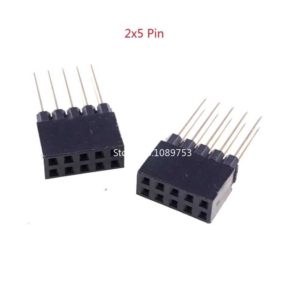 5PCS PC104 2.54mm 2x10P/16P/20P/25P/32P/40Pin Female Stacking Header Connector Dual Row 2x20P for Control Motherboard Interface Peaceful Pleasures Health and Wellness
