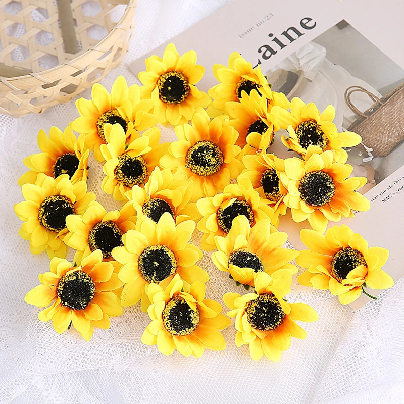 Silk Sunflower & Daisy Artificial Flowers – Wedding & Home Décor