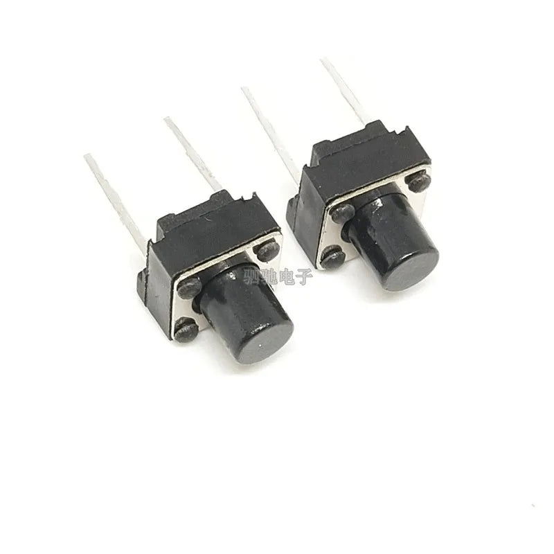 1000Pcs 2P Tactile Switch Push Button Switches 6x6x4.3/5/6/7/8/9/10/12mm 6*6*5mm Middle Pin 2pins Peaceful Pleasures Health and Wellness