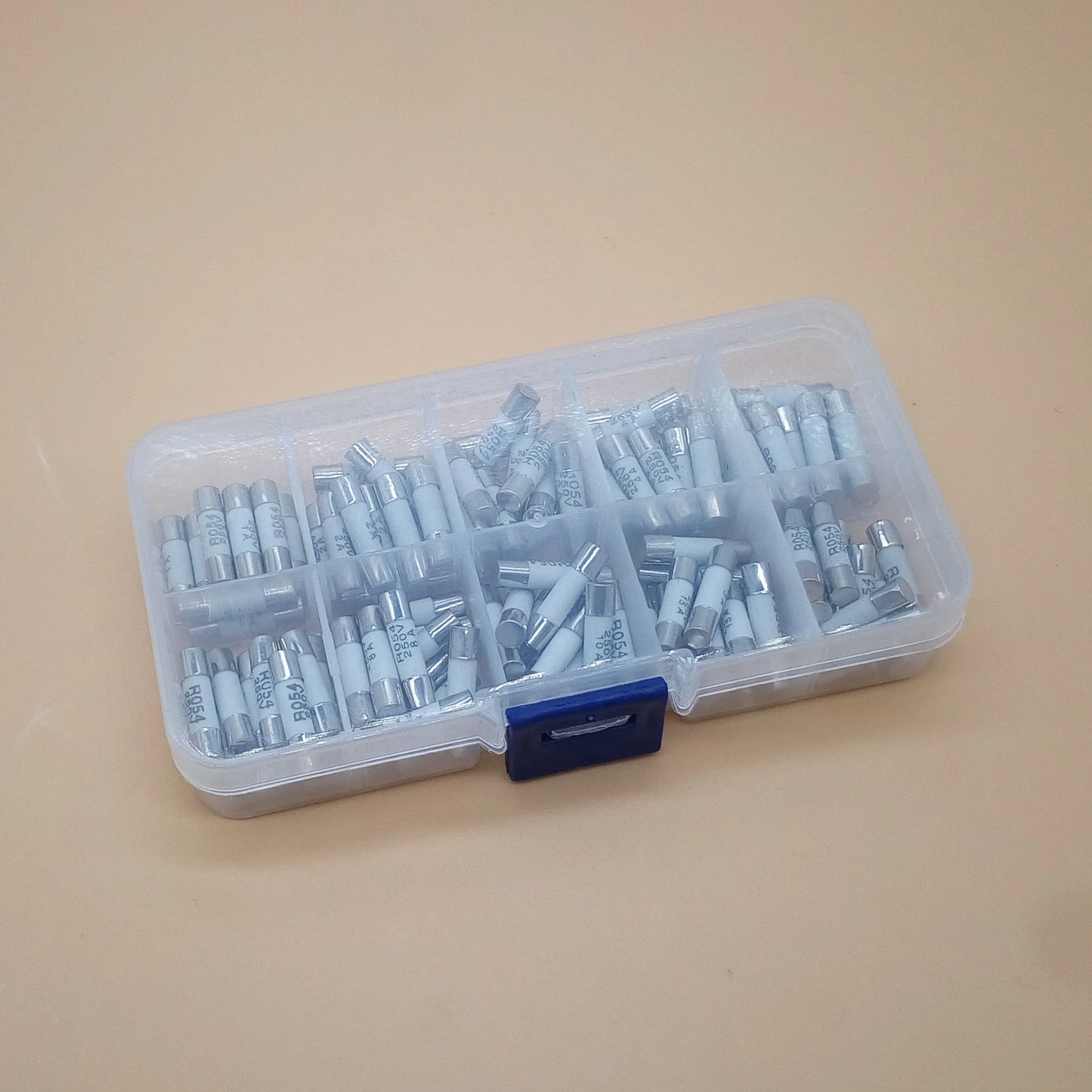 100PCS Ceramics Fuses Kit Slow Blow 5x20mm 1A 2A 3A 4A 5A 6A 8A 10A 15A 20A 250V 5*20 Protective Insurance Tube Set Peaceful Pleasures Health and Wellness
