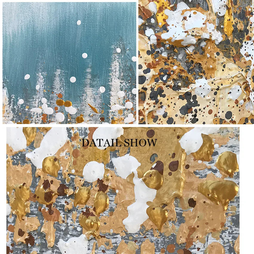 Wholesale wall art pictures for hotels Hand painted abstract acrylic oil painting on canvas art poster for living room bedroom Peaceful Pleasures Health and Wellness