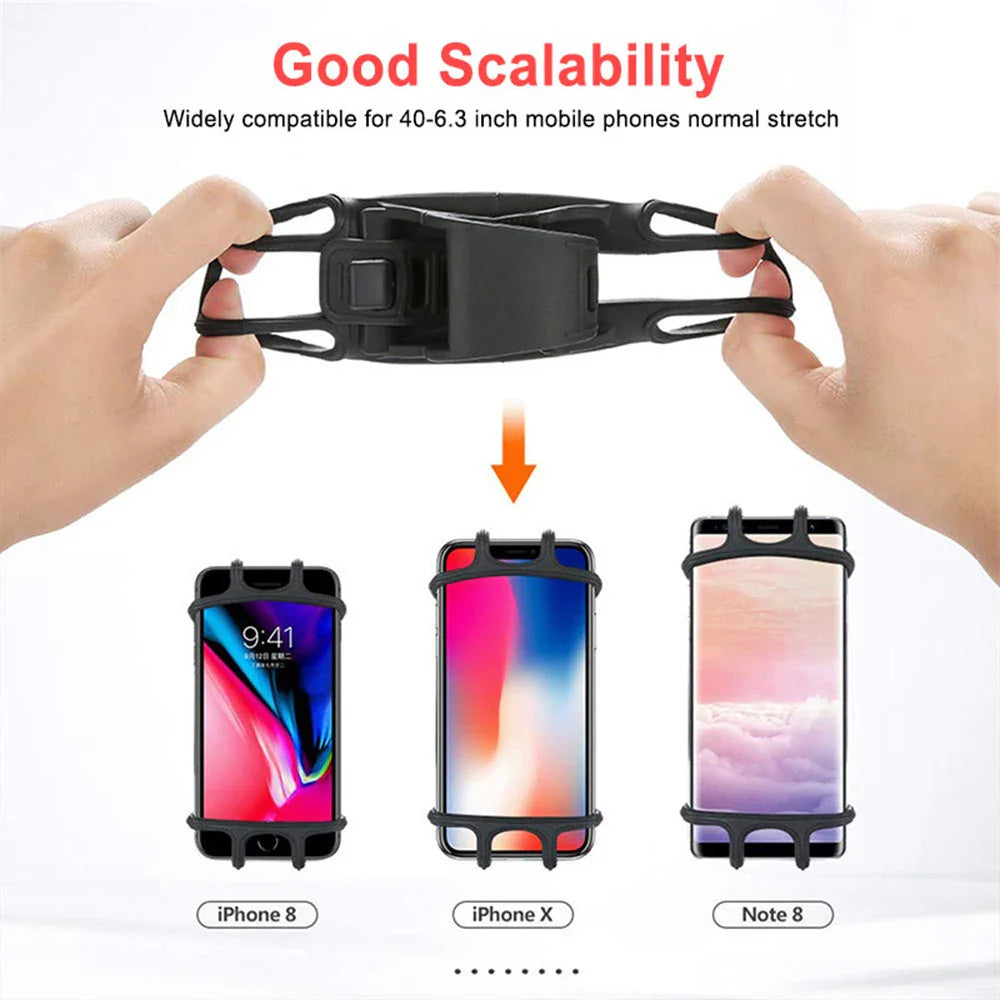 Universal Silicone Phone Mount for Stroller, Pram & Bicycle