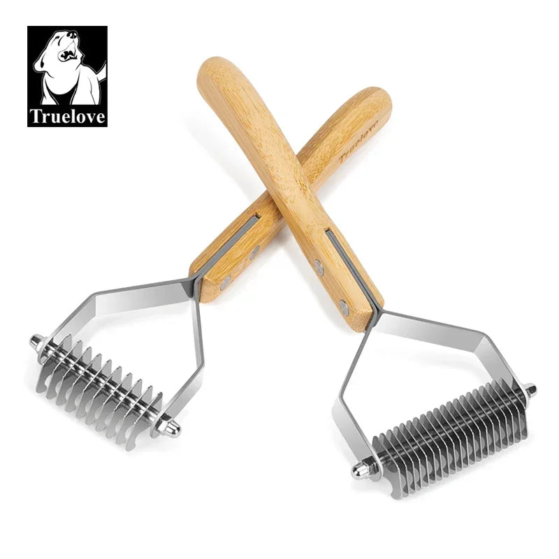 Truelove Deshedding Brush Pets Comb Stainless Steel Removes Undercoat Knots Safe Dog Pet Dematting Comb Grooming Tool TLK25131 Peaceful Pleasures Health and Wellness
