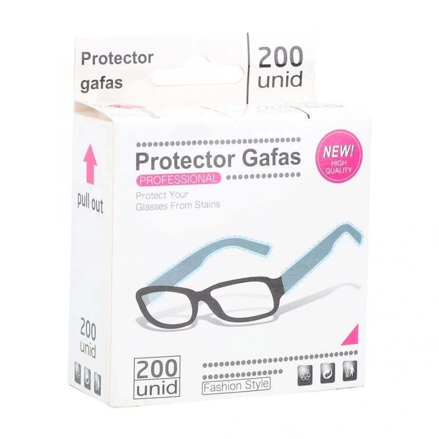 200ps/Box Disposable Glasses Leg Sleeves Cover Hairdressing DIY Barber Hair Coloring Styling Tool Eyeglasses Protector Accessory Peaceful Pleasures Health and Wellness