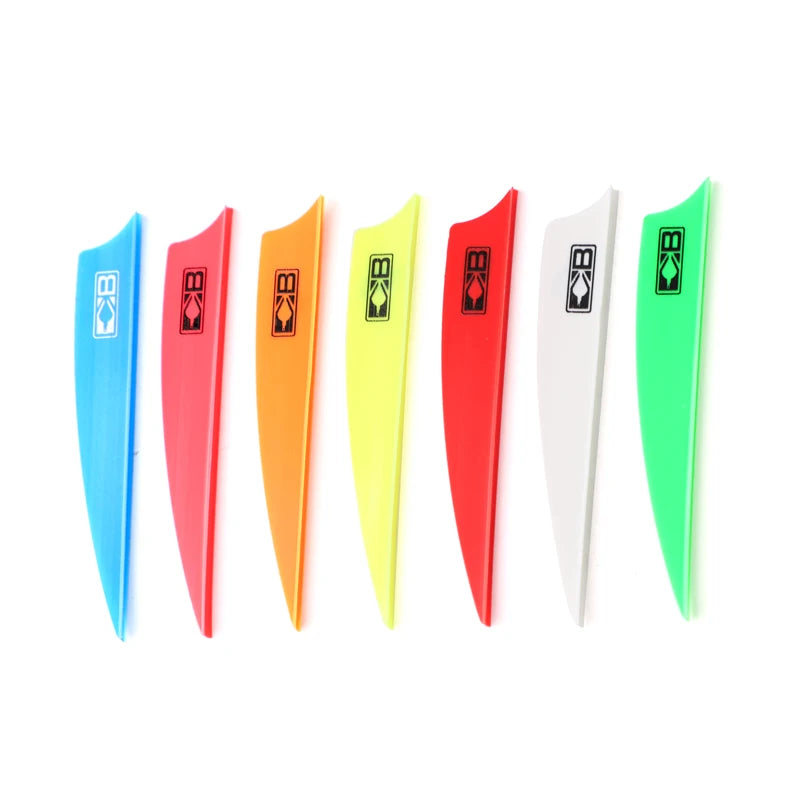 50 Archery BOLT Fletching Vane Crossbow Arrow Feather DIY Hunting