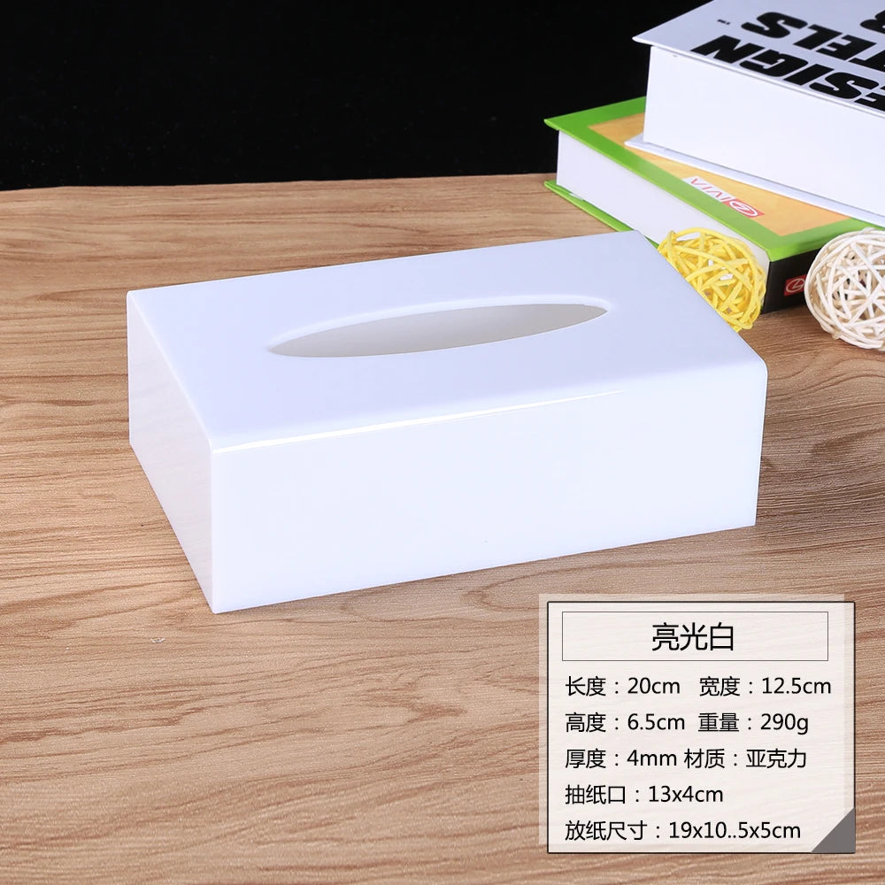 Modern Acrylic Tissue Box Cover | Holder & Dispenser