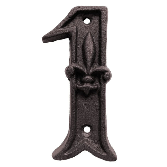 Unique House Number Cast Iron Metal Antique Doorplate Address Numbers Apartment Street Address Plaque Decor Attractive Peaceful Pleasures Health and Wellness