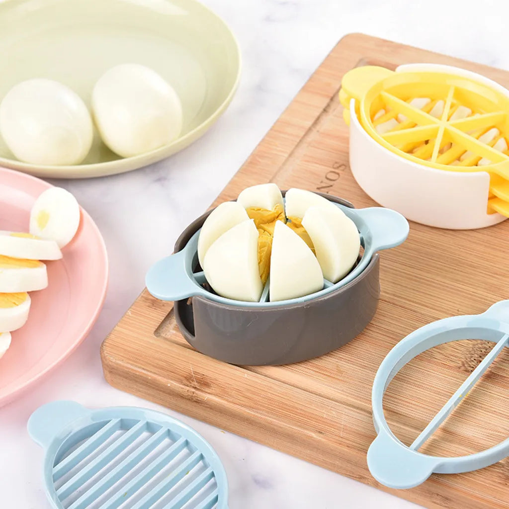 3-in-1 Multifunction Egg Slicer, Cutter & Flower Mold – Creative Kitchen Gadget for Garnishes & Food Decoration