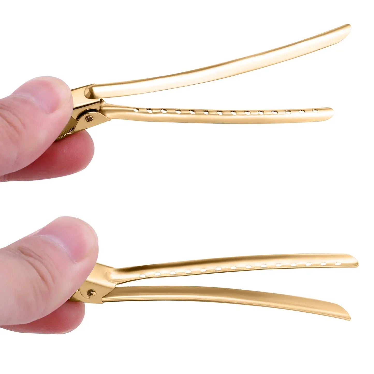 24-Pack Duck Bill Alligator Hair Clips – Rust-Proof Metal