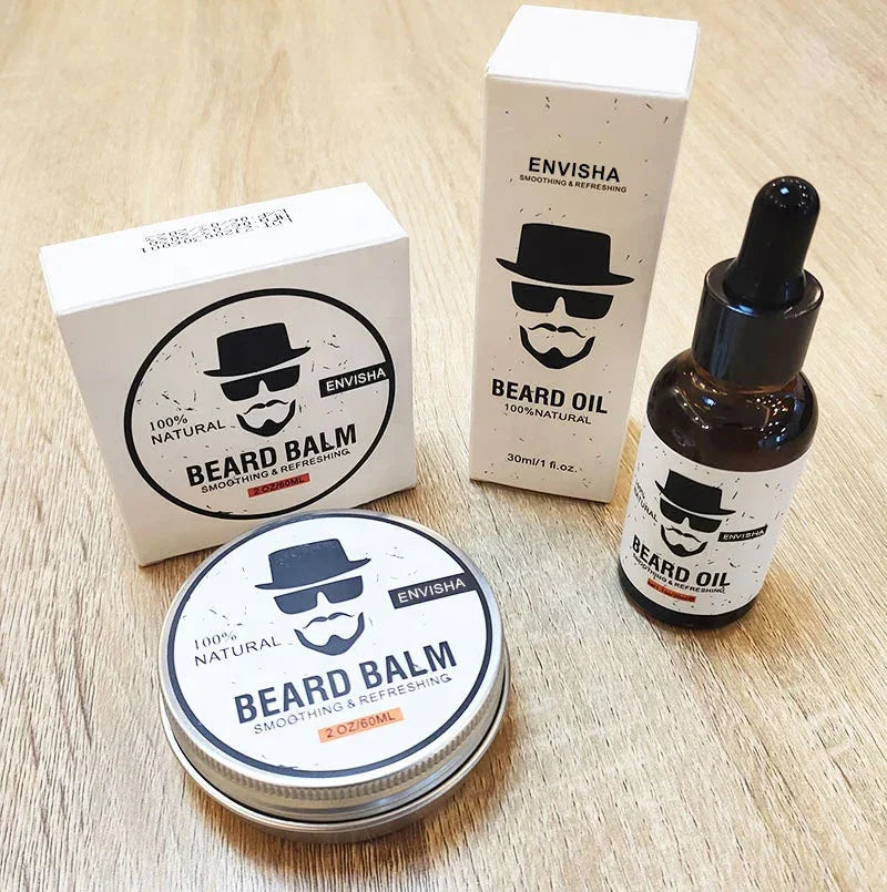 ENVISHA Beard Oil & Cream – Growth, Grooming & Moisturizing