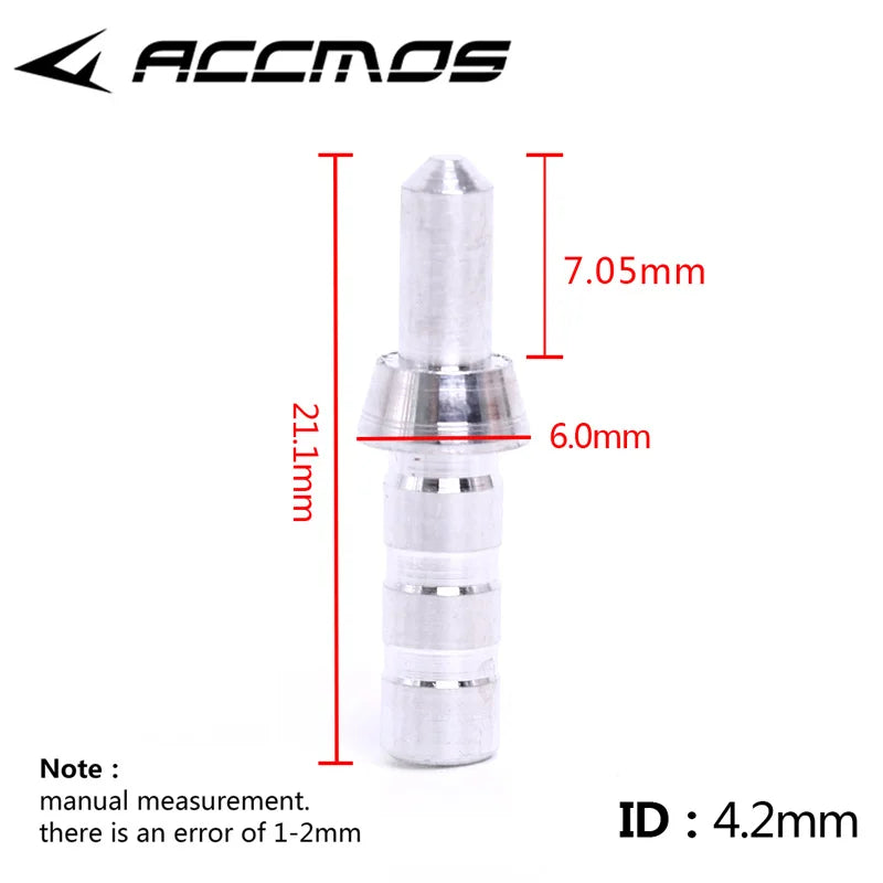 Archery Compound Recurve Bow Arrows Aluminum Nock Pin Arrow Shaft ID