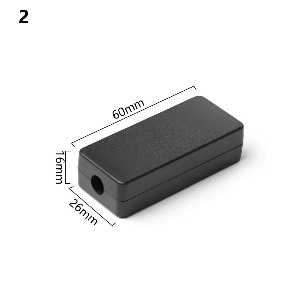 Waterproof ABS Plastic Project Box | Black Electronic Enclosure