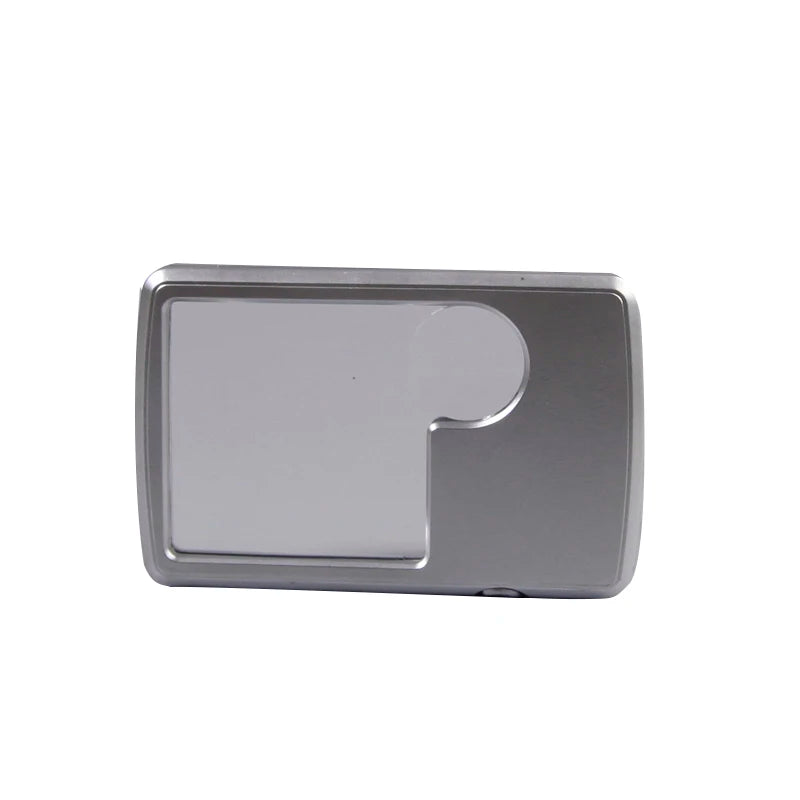 Handheld LED Magnifier Portable Loupe 3X 6X Magnifying Glass Ultra-thin Square Magnifying Glass with Led Light Jewelry Loupe Peaceful Pleasures Health and Wellness