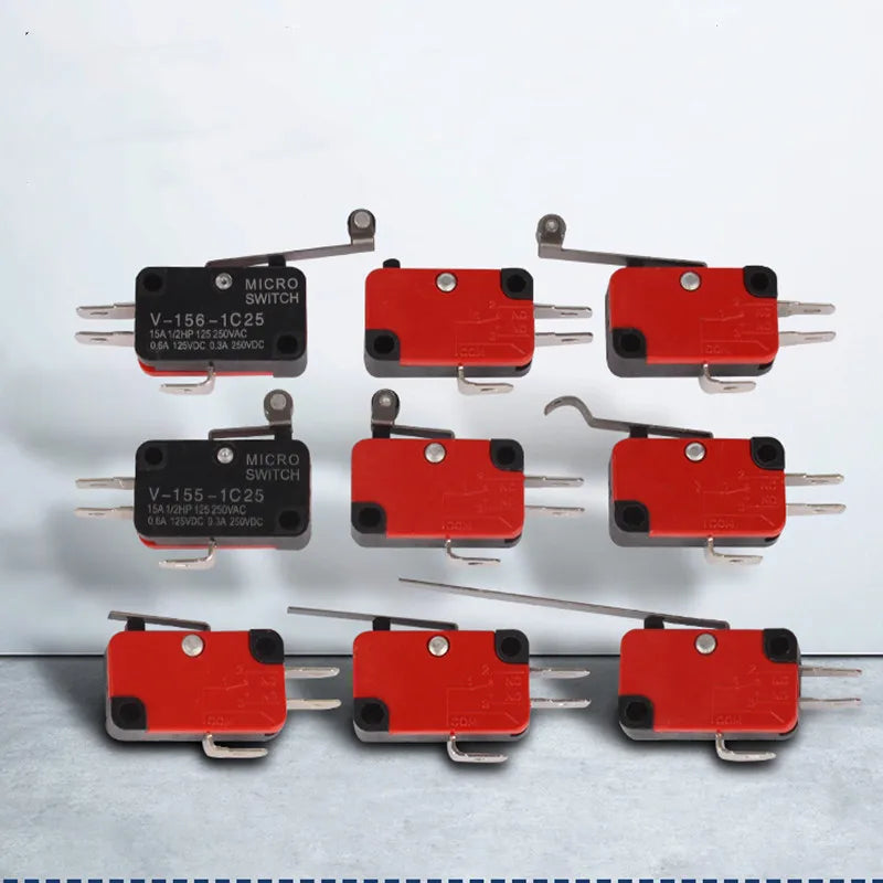 5pcs Microswitch Stroke Limit Switch V-151-1C25 V-152-1C25 V-153-1C25 V-154-1C25 V-155-1C25 V-156-1C25 Roller Long Handle Switch Peaceful Pleasures Health and Wellness