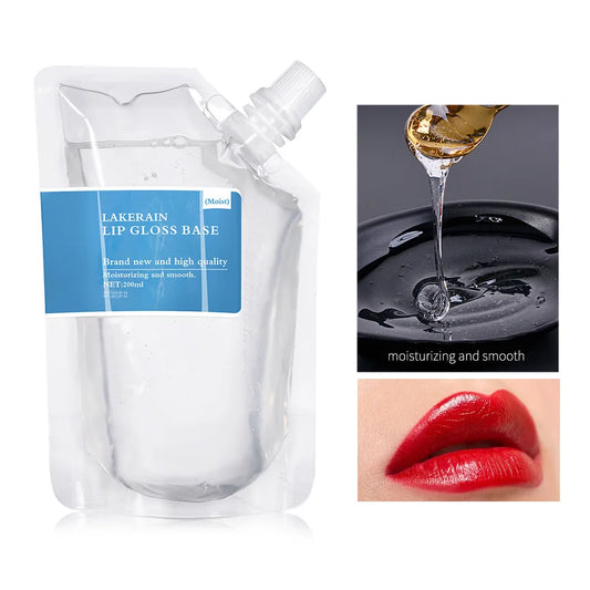 Clear Lip Gloss Base Gel 200ml – Vegan DIY Lipstick Material Lip Gloss Base Gel Oasis Select