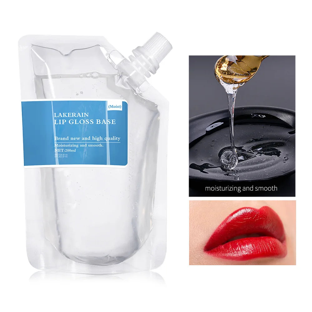 Lip Gloss Base Clear Mattle Oil Non-Stick DIY Lipstick Raw Material Gel Non-Stick Moisturizing Base Handmade Lipstick Vegan Peaceful Pleasures Health and Wellness