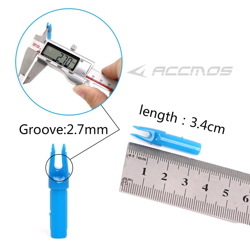 Archery ID Arrow Nocks Carbon Fiberglass Shaft DIY Accessory