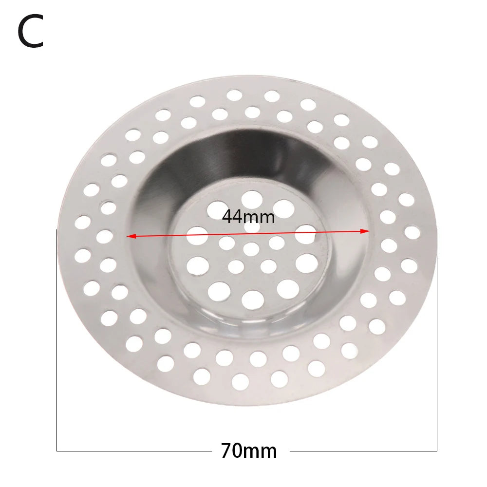 Stainless Steel Sink Drain Hair Catcher Strainer – 2 Pack