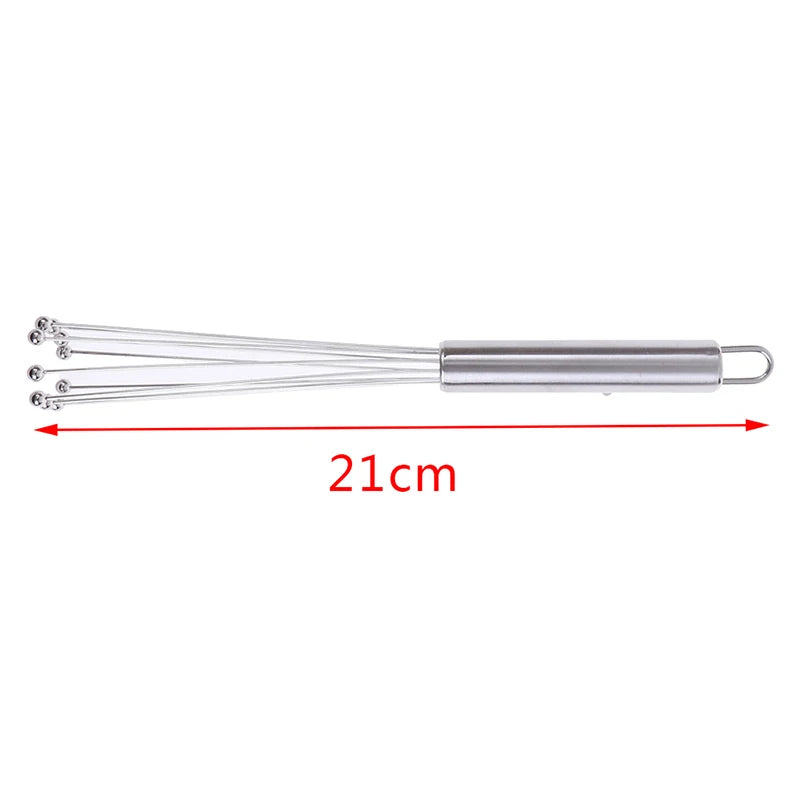 Stainless Steel Ball Whisk | Hand Egg Beater & Drink Mixer