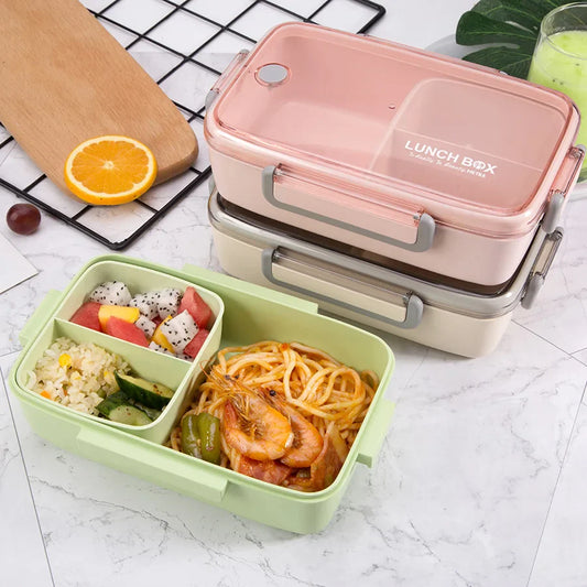 Bamboo Fiber Bento Lunch Box – BPA Free, Microwavable, Leakproof Bento Lunch Box Oasis Select