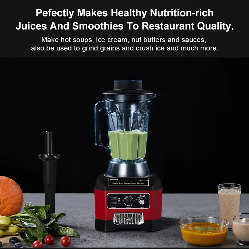 BPA Free Heavy Duty Professional Commercial Bar Blender Food Mixer Juicer Ice Crusher Smoothie Maker Max 2200W Peaceful Pleasures Health and Wellness