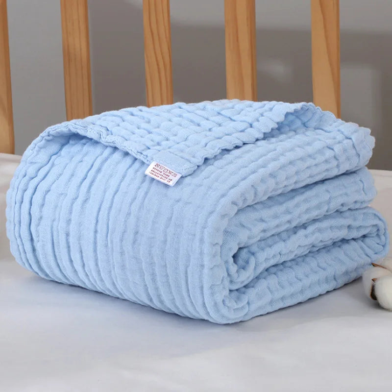 Baby Muslin Swaddle Blanket | 6-Layer Cotton 105x105cm