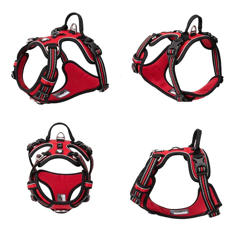Truelove Pet Reflective Nylon Dog Harness No Pull Adjustable Medium Large Naughty Dog Vest Safety Vehicular Lead Walking Running Peaceful Pleasures Health and Wellness