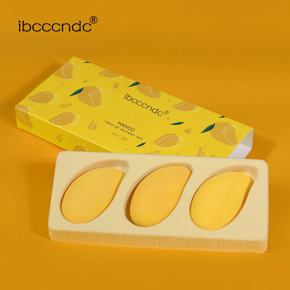 Mango Makeup Egg Sponge BB Cream Hydrophilic Beauty Egg Wholesale Puff Wet Dry Dual Use Face Foundation Powder Gourd Cosmetic Peaceful Pleasures Health and Wellness