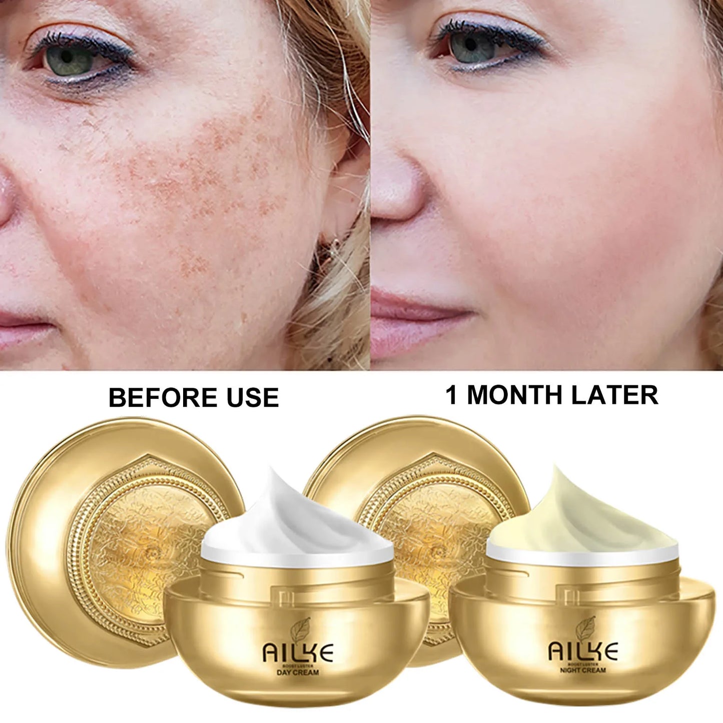 AILKE 24K Gold Collagen Brightening Face Care Set | All Skin Types