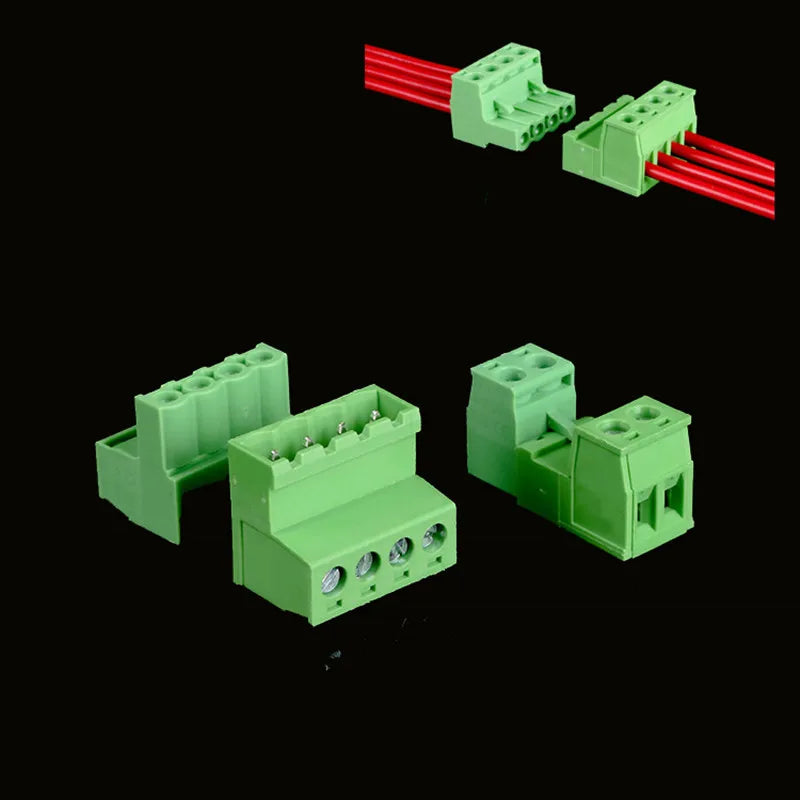 5 Sets 5.08MM Pluggable Terminal Blocks Connector KF2EDGKR 5.08 Butting Style 2/3/4/5/6/7/8 Pin Screw Terminal Peaceful Pleasures Health and Wellness