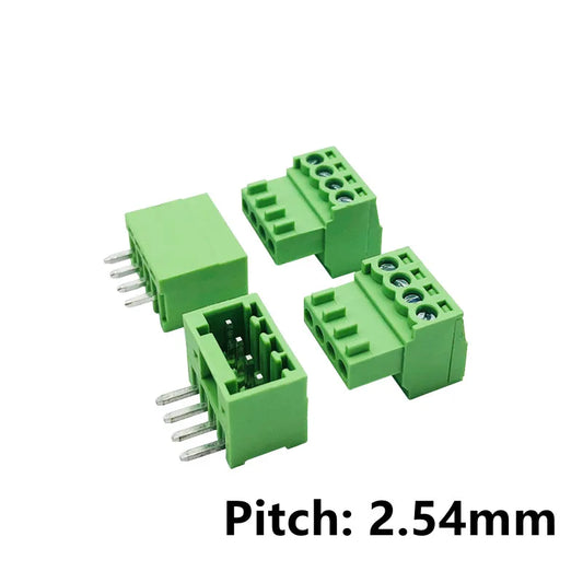 5sets 15EDG 2.54mm Pitch Screw Wiring Plug-in Terminal Plug Welding Plate Socket 2.54 Plug + Pin Header Socket 2p 3p 4p 5p 6p Peaceful Pleasures Health and Wellness