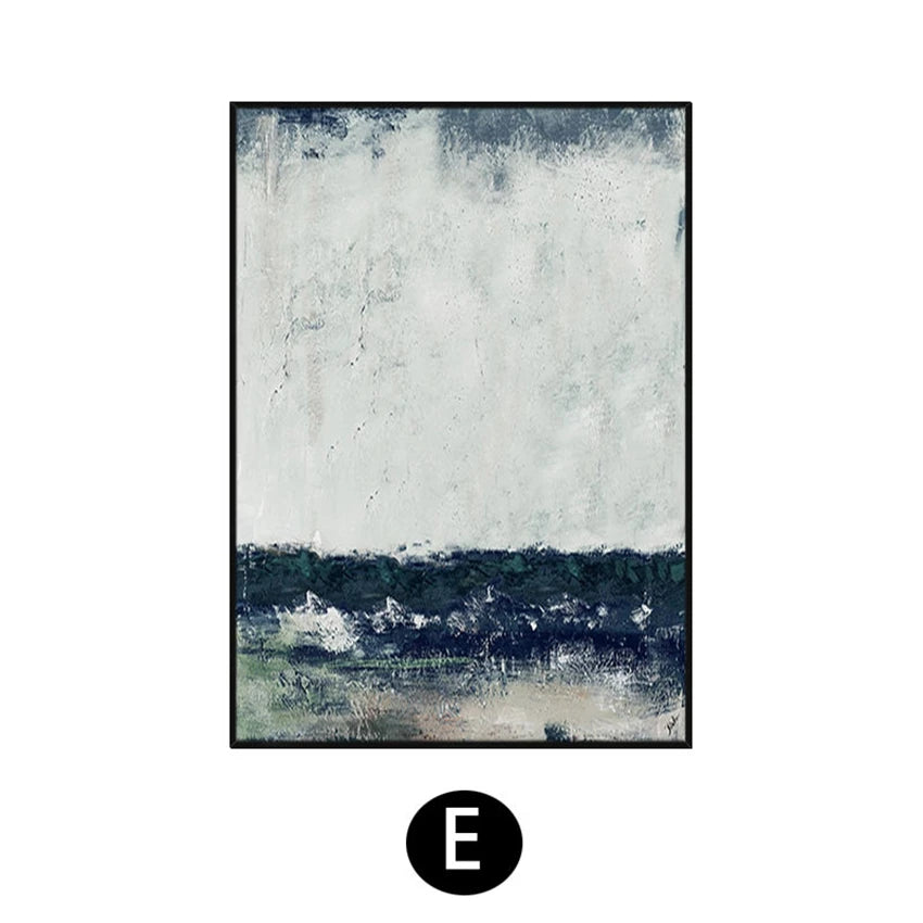 Nordic Modern Abstract Painting On The Walls Handmade Canvas Oil Painting On Canvas Art Poster Hanging Picture For Living Room Peaceful Pleasures Health and Wellness No frame 40cmx100cm