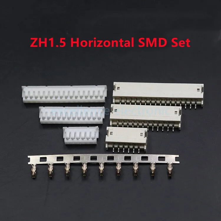 10sets SH1.0 JST1.25 PH2.0 XH2.54 SH/JST/ZH/PH/XH Horizontal / Vertical SMD Pin Header + Housing + Terminal Set 2.54mm Peaceful Pleasures Health and Wellness ZH1.5 Horizontal 3P