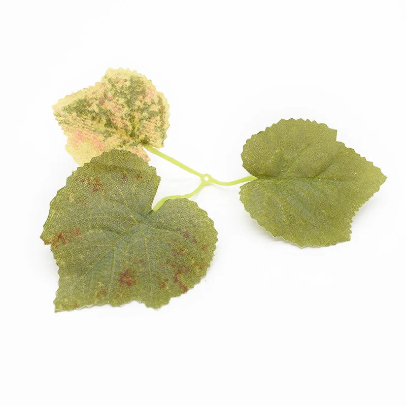 100 Pcs Artificial Green Leaves – Wedding & Home DIY Decor