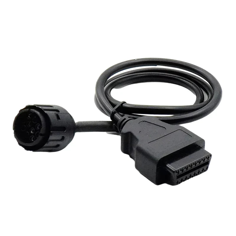 BMW Motorcycle 10-Pin to 16-Pin OBD2 ICOM-D Diagnostic Cable