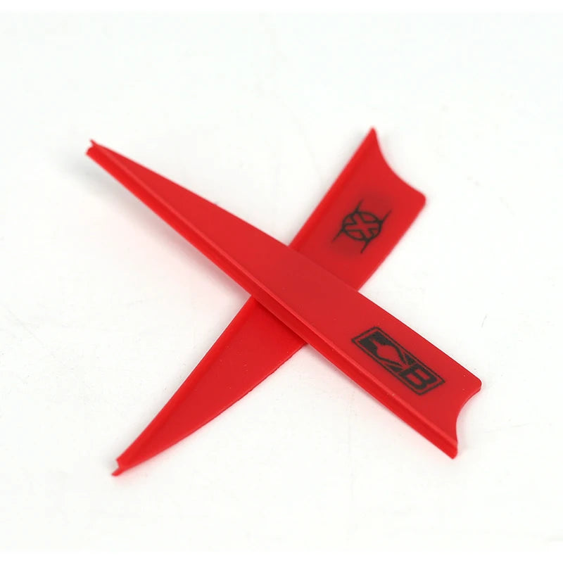 50 Archery BOLT Fletching Vane Crossbow Arrow Feather DIY Hunting