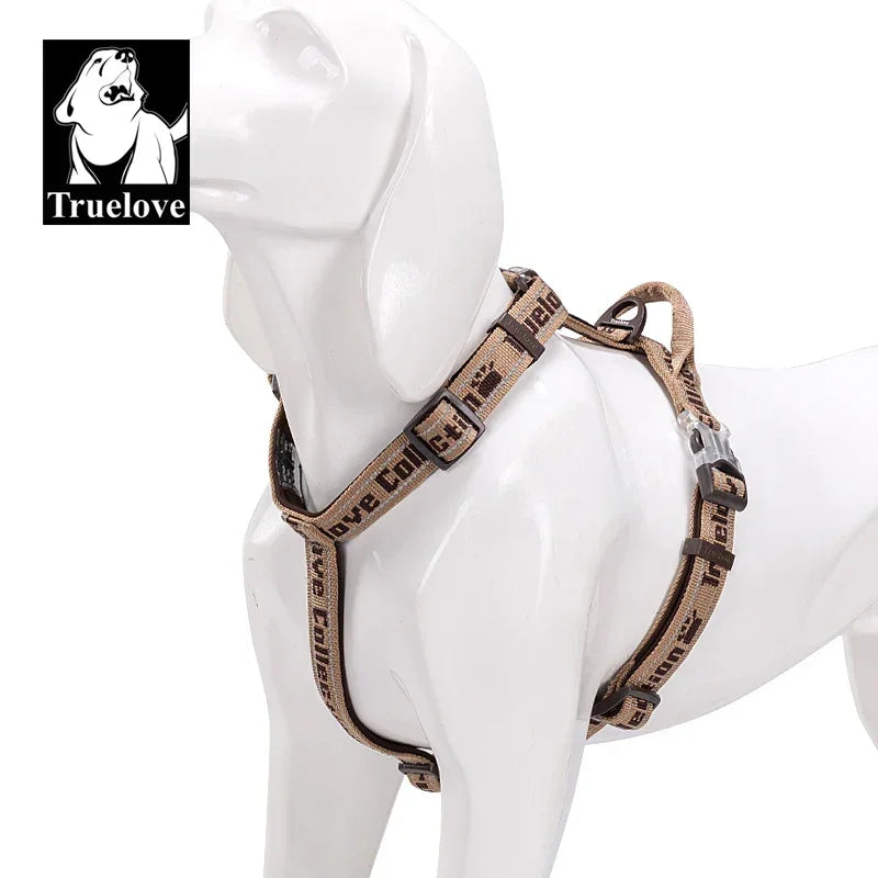 Truelove Pet Harness No Pull Tactical Service Pet Lift Breathable Mesh Reflective Sport Padded Dog Harness Vest TLH6172 Peaceful Pleasures Health and Wellness brown XS China Mainland