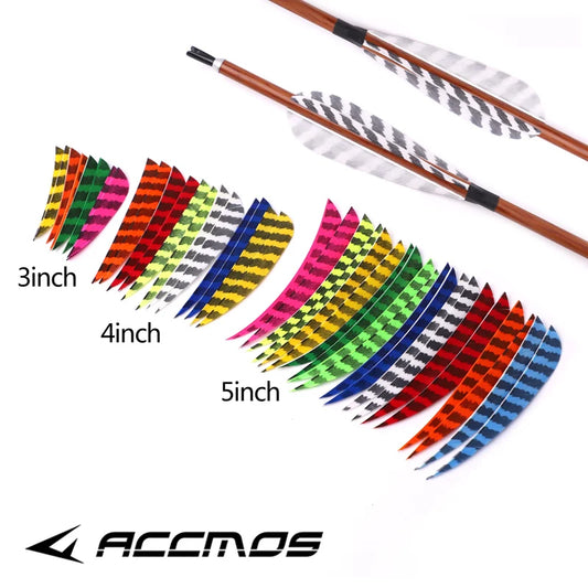 Arrow Feather 3 4 Real Turkey Archery DIY Accessories Hunting Peaceful Pleasures Health and Wellness 4inch-orange