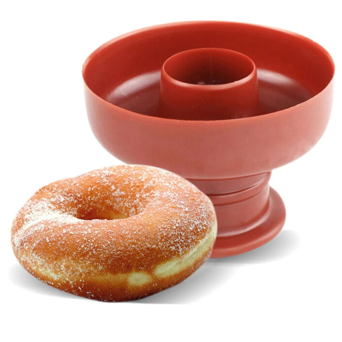 Plastic Donut Mold & Fondant Cutter | DIY Donut Maker for Baking, Cookies & Cake Decorating